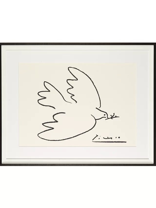 John Lewis Picasso 'Dove of Peace' Framed Print 74 x 94cm - Black - Kazoop 