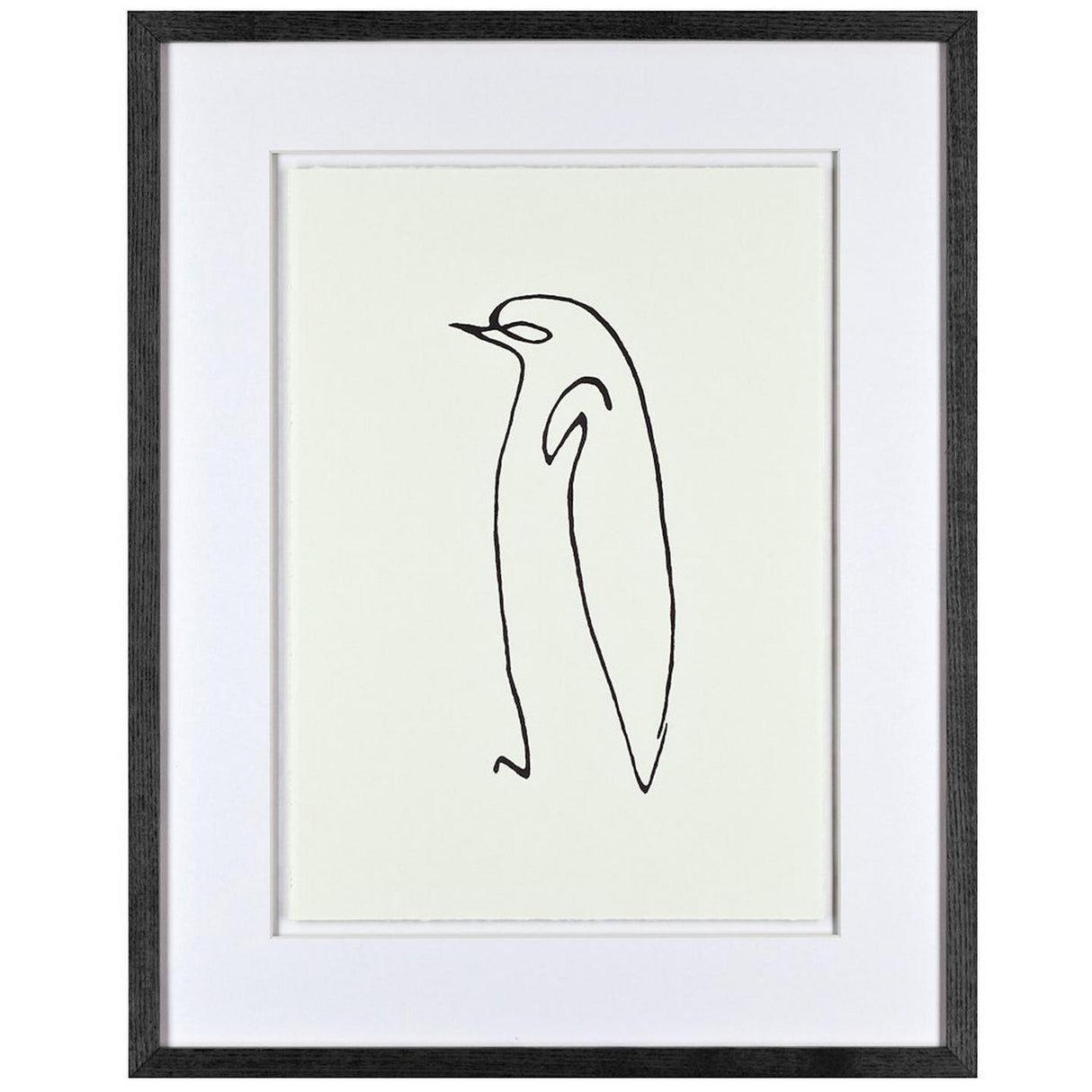 John Lewis Pablo Picasso Le Pingouin Portrait Framed Print 40 x 50cm - Black