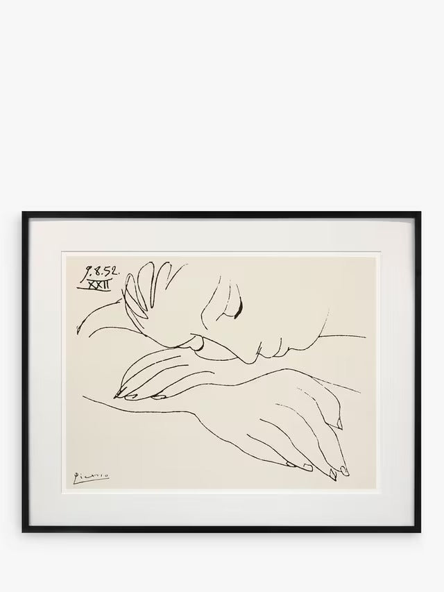 John Lewis Pablo Picasso 'War and Peace' Framed Print & Mount 72 x 90cm