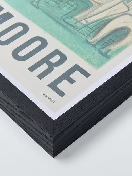 Henry Moore Poster 'Sculptures et Dessins' Framed Print 82.5 x 57cm - Green