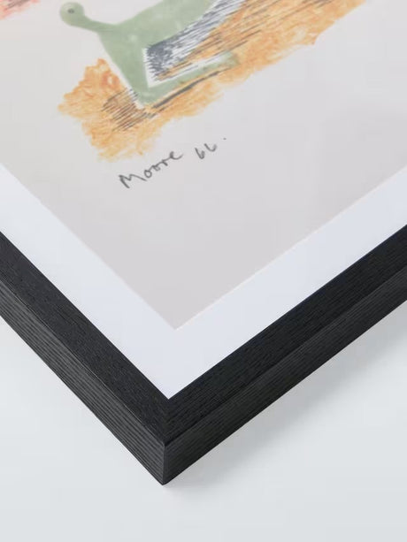 Henry Moore 'Eight Reclining Figures' Framed Print & Mount 67 x 57.5cm Multi