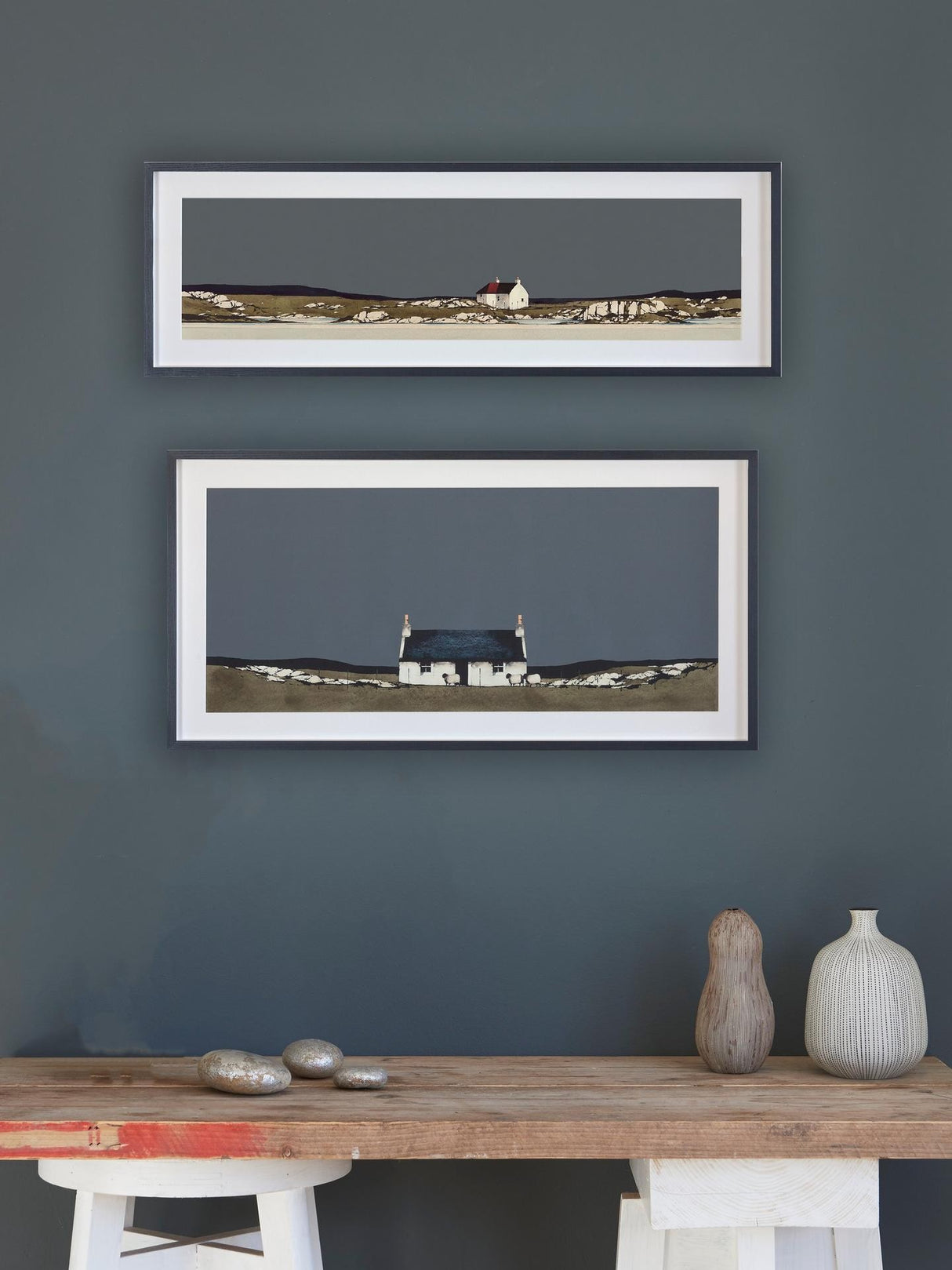 John Lewis Ron Lawson Ardmhor Barra Landscape Framed Print & Mount 50 x 98cm
