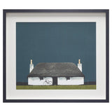 John Lewis Ron Lawson 'Cottage And Bike' Framed Print 45 x 52cm - Multi