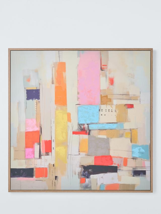 John Lewis Irena Orlov Urban City Collage Framed Print 82.8 x 82.8cm - Multi