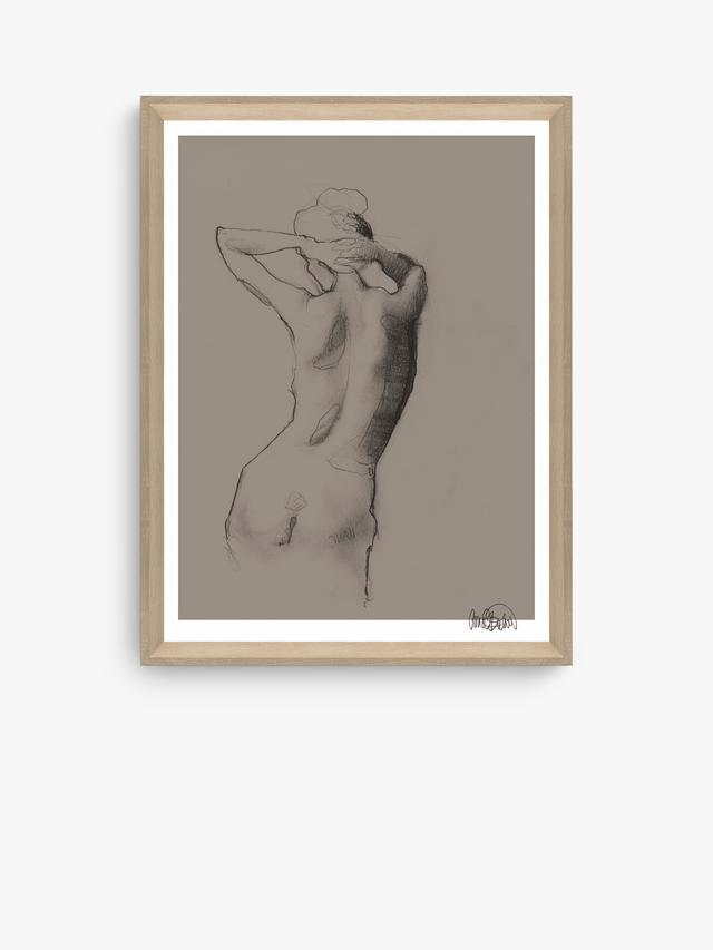 Brookpace Lascelles Anna Bulow Ease Limited Framed Art Print 75x55cm Natural