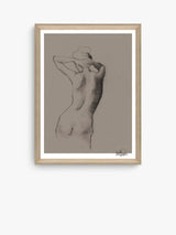 Brookpace Lascelles Anna Bulow Ease Limited Framed Art Print 75x55cm Natural