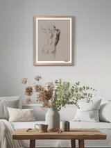 Brookpace Lascelles Anna Bulow Ease Limited Framed Art Print 75x55cm Natural