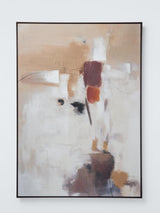 John Lewis Autumn Echo Abstract Framed Canvas Print - 75 x 100cm - Natural