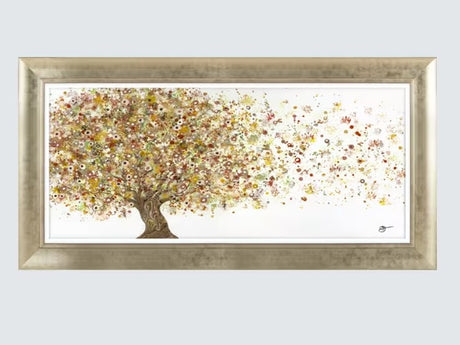 John Lewis Sara Otter Breezing Through Framed Print 57 x 112cm - Gold/Taupe