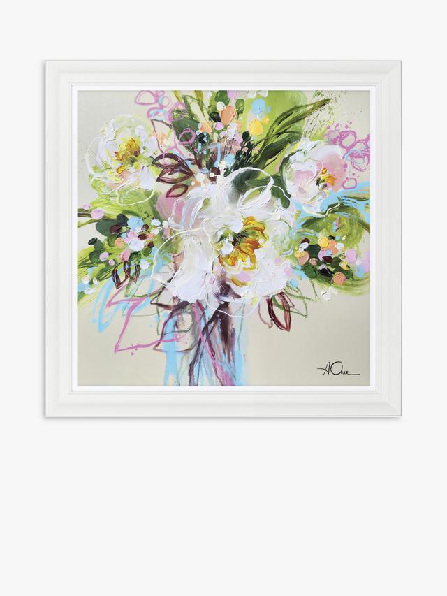 John Lewis Anna Cher You Are Amazing Floral Framed Print 81 x 81cm - Multi
