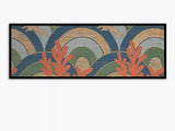 British Library 'Textile Archive I' Framed Print 43.5 x 123.5cm Orange/Multi - Kazoop 