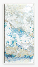 Ritika Gandhi Golden Finch Abstract Framed Canvas Set of 2 - Gold/Blue