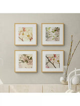 John Lewis Print Punk Studio - 'Vintage Blossom' Framed Print Set of 4 Multi - Kazoop 