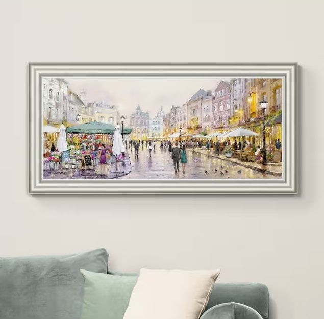 John Lewis Richard Macneil 'Evening Glow' Framed Print 63 x 129cm - Multi