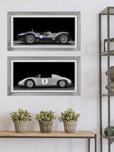 Brookpace Lascelles 'Maserati Birdcage' Car Framed Print & Mount 49 x 99cm