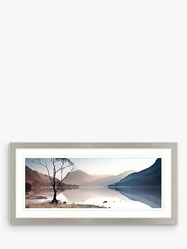 John Lewis James Bell 'Buttermere Tree' Framed Print & Mount 52 x 107cm