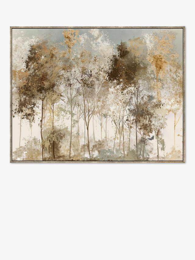 Art Marketing Allison Pearce 'Copper Frost' 92.5x72.5cm Framed Print - Gold