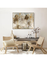 Art Marketing Allison Pearce 'Copper Frost' 92.5x72.5cm Framed Print - Gold
