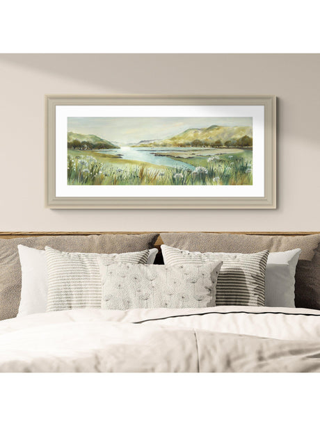 John Lewis Elizabeth Baldin 'Pistachio Pastel 4' Framed Print - 109 x 54cm