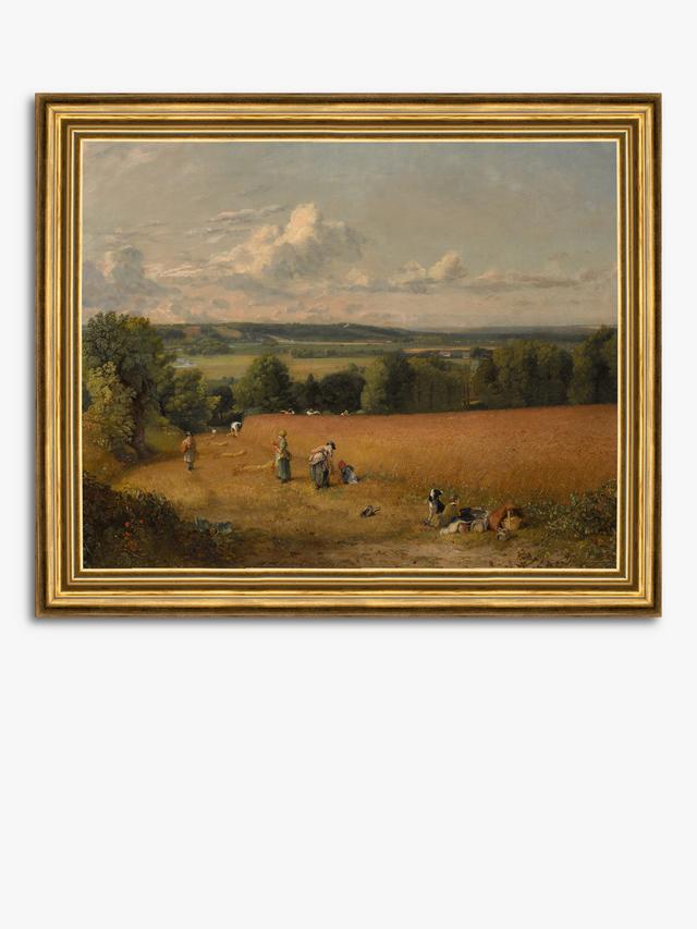 Brookpace Lascelles John Constable The Wheat Field 1816 Framed Print - Multi