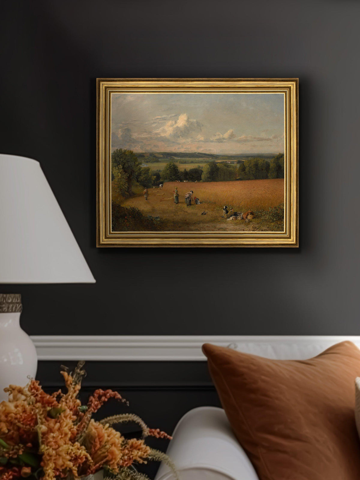 Brookpace Lascelles John Constable The Wheat Field 1816 Framed Print - Multi