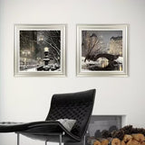 Rod Chase City Lights & Twilight in Central Park NY Framed Prints 61 x 61cm