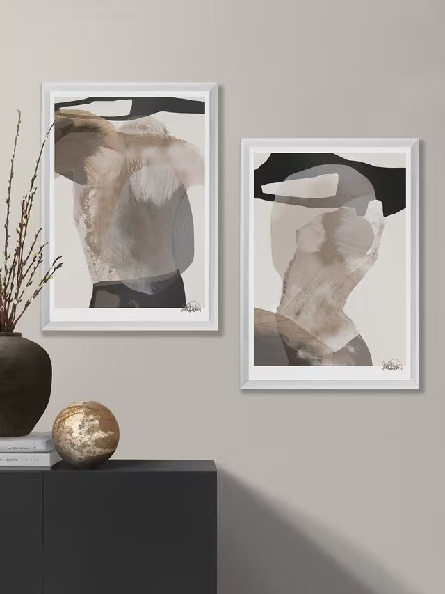 Brookpace Anna Bulow 'Monument 2' Limited Edition Framed Print 77x57cm Grey