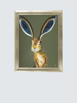John Lewis Quinn Russell 'Marley' Portrait Framed Print 92 x 72cm Green/Gold