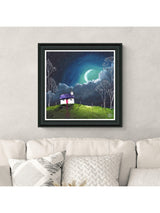 John Lewis Geoff Beckett 'Crescent Nights' Framed Print - 67 x 67cm - Multi