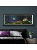 John Lewis Geoff Beckett 'Dreaming' Framed Print 49 x 129cm - Purple/Green
