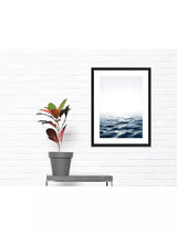 John Lewis Tranquility - Framed Print & Mount 66 x 51cm - Blue - Kazoop 