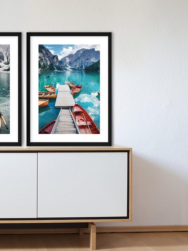 Brookpace Lascelles 'Pragser Wildsee 1' Framed Print & Mount - 66 x 51cm