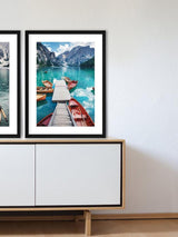 Brookpace Lascelles 'Pragser Wildsee 1' Framed Print & Mount - 66 x 51cm