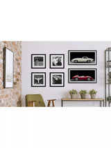 Brookpace Lascelles Jaguar E-Type Series 1 Framed Print 51 x 101.5cm - Cream