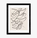 EAST END PRINTS Flower Love Child 'Sprung' Print 83 x 63cm - Black Frame