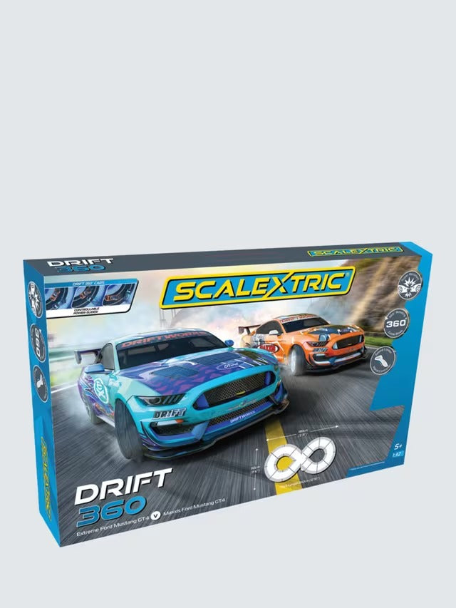 Scalextric Drift 360 Ford Mustang Racing Speed Track Toy Set for 5y Kids