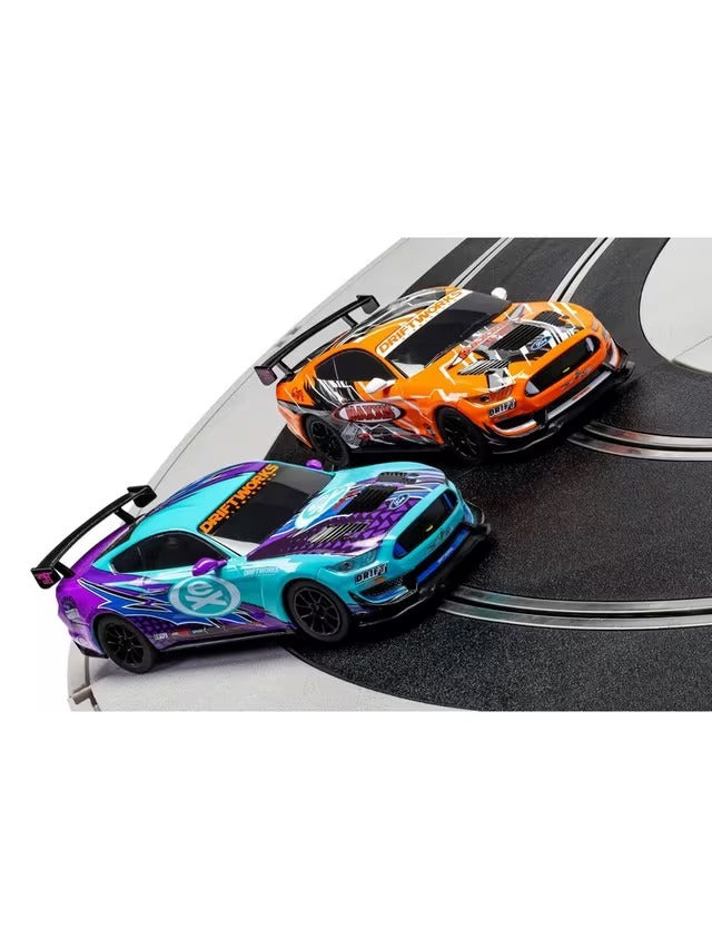 Scalextric Drift 360 Ford Mustang Racing Speed Track Toy Set for 5y Kids