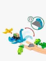 BRIO 36104 Battery Operated Train And Dinosaur Deluxe Set 45-Piece Brio