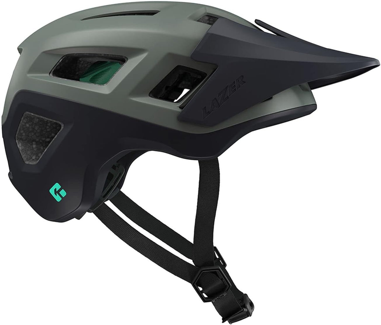 Lazer Coyote KinetiCore Cycling Helmet - Matt Dark Green - 52-56cm Small