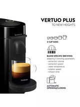 Nespresso by De'Longhi ENV150.B Vertuo Plus Pod Coffee Machine 1260W - Black