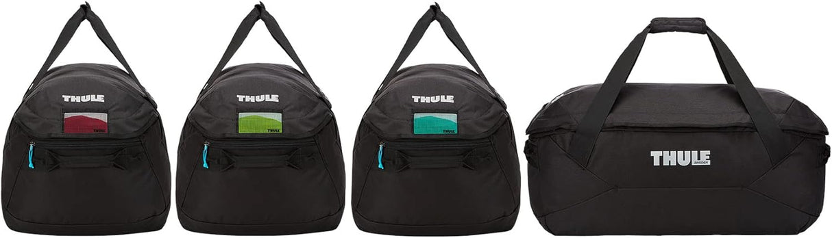 Thule GoPack 800604 Roof Box 75L Travel Storage Duffel Bags Set of 4 - Black