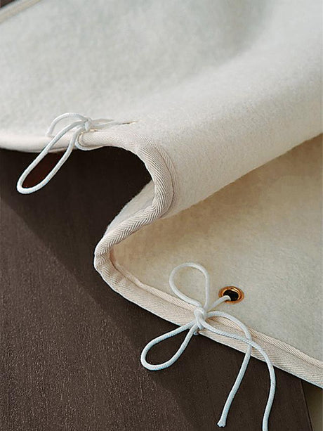 Vispring Wool Reversible Bedstead Mattress Pad Super King 180 x 200cm Cream