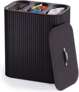 Joseph Joseph Tota Trio Luxe 90L Bamboo Laundry Basket 3 x 30L - Luxe Black