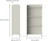 Joseph Joseph Eclipse Space‑Saving Drying Rack Folding Clothes Airer - Ecru