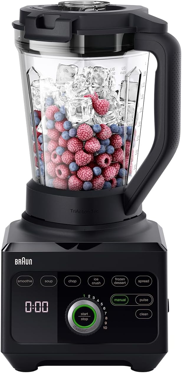 Braun JB9040BK Powerblend 9 10-Speed + Pulse Function Jug Blender - Black