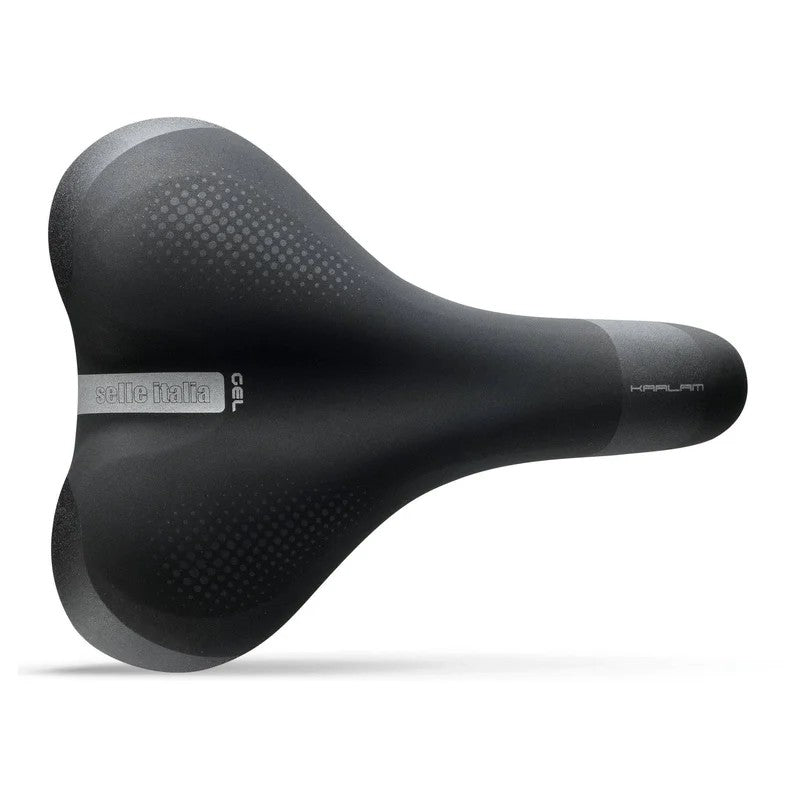 Selle Italia Kaalam 210mm x 267.7mm Gel Flow Comfort Bike Saddle - Black