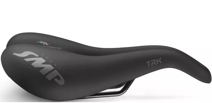 Selle SMP TRK Medium Gel Unisex Bicycle Saddle 280 x 160mm - Black - Kazoop 