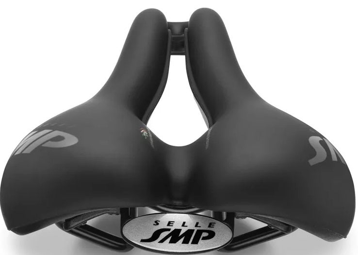 Selle SMP TRK Medium Gel Unisex Bicycle Saddle 280 x 160mm - Black - Kazoop 
