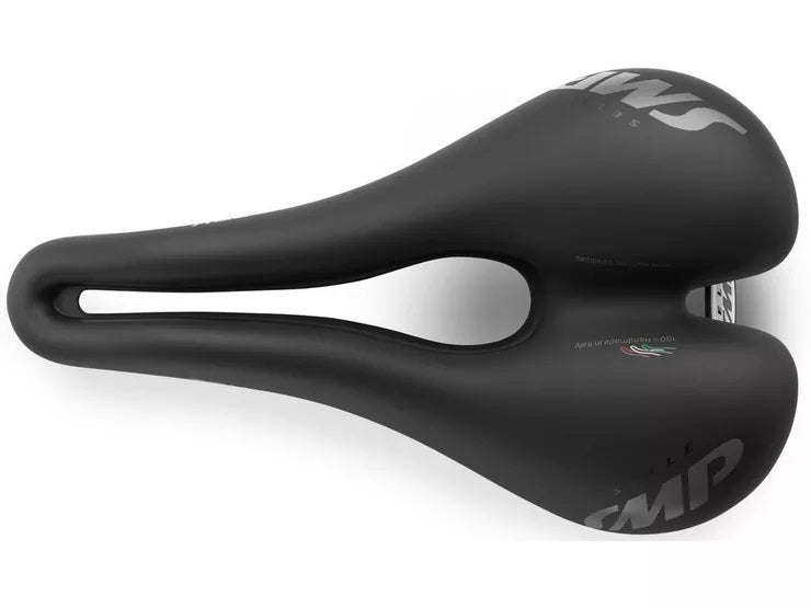 Selle SMP TRK Medium Gel Unisex Bicycle Saddle 280 x 160mm - Black - Kazoop 