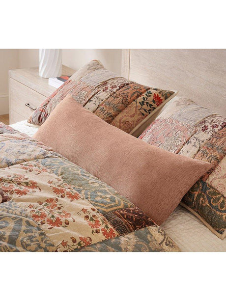Pottery Barn Valentina Rosewood Patchwork Quilted King Bedspread - Multi